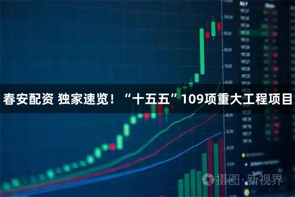 春安配资 独家速览！“十五五”109项重大工程项目