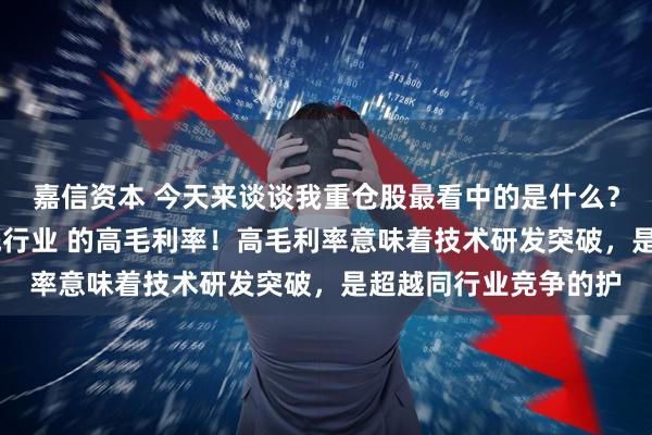 嘉信资本 今天来谈谈我重仓股最看中的是什么？是高毛利率，是 领先行业 的高毛利率！高毛利率意味着技术研发突破，是超越同行业竞争的护